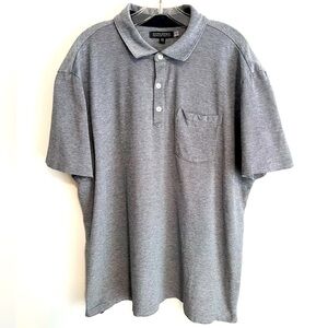 Banana Republic Men’s Cotton Pique Polo Shirt Blue/Gray Size XXL